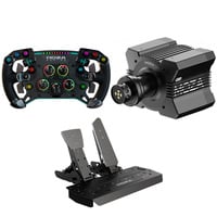 Alternate MOZA GS V2P GT stuurwiel + R9 V3 stuurbasis + SR-P (Throttle + Brake) Bundel Zwart, Basis, stuur en pedalen aanbieding