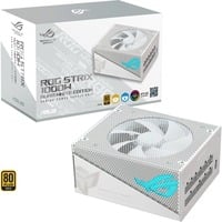 ASUS ROG STRIX 1000W Gold Aura White Edition voeding  Wit, 5x PCIe, kabelmanagement