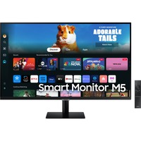 SAMSUNG Smart Monitor M5 M50D LS27DM502EUXEN 27"  Zwart, 2x HDMI, WiFi, BT, Sound