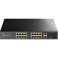 Cudy 16-Port 10/100M PoE+ Switch Zwart