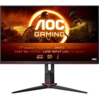 AOC 27G2ZN3/BK 27" gaming monitor Zwart/rood, 2x HDMI, 1x DisplayPort