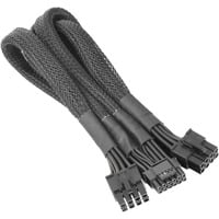 Thermaltake Sleeved PCIe Gen 5 Splitter kabel Zwart, 60 centimeter