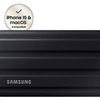 SAMSUNG Portable T7 Shield 2 TB externe SSD Zwart, MU-PE2T0S/EU, USB-C 3.2 Gen 2 (10 Gbit/s)