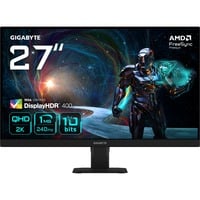 GIGABYTE GS27QA XA 27" gaming monitor Zwart, 2x HDMI, DisplayPort, 240 Hz