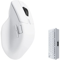 Keychron M6-A5 Wireless Mouse 4K-Version Wit, 100 - 26000 DPI, USB-C / Bluetooth 5.1 / 2.4 GHz