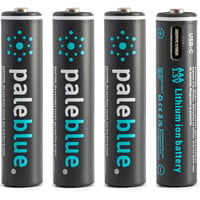 Paleblue AAA (USB-C) Oplaadbare batterij, 4 stuks Zwart