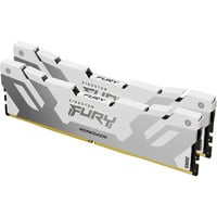 Kingston FURY 48 GB DDR5-8000 (2x 24 GB) Kit werkgeheugen Zilver/wit, KF580C38RWK2-48, Renegade, XMP 3.0