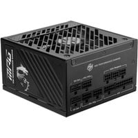 MSI MPG A1000GS PCIE5, 1000 Watt voeding  Zwart, 2x 12VHPWR, 1x PCIe, Kabelmanagement