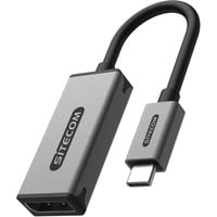 Sitecom USB-C naar DisplayPort 1.4 adapter Grijs