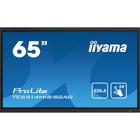 iiyama ProLite TE6514MIS-B2AG 65" 4K Ultra HD Public Display Zwart, 4x HDMI, 1x DisplayPort, USB-A, USB-C, RJ-45, WLAN, Touch, Sound
