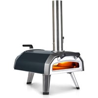 Ooni Karu 2 Multi-Fuel Pizza Oven pizzaoven Zwart/roestvrij staal, 12'' pizza, Hout, houtskool en gas