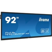 iiyama ProLite TE9218UWI-B1AG 91.5" Ultra Wide Public Display Zwart (mat), Touch, HDMI, DisplayPort, USB-C, Audio, Android