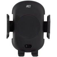 ACT Connectivity Automatische smartphone autohouder met draadloze snellaadfunctie Zwart