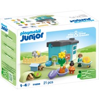 PLAYMOBIL Junior - Dierenpension met voedseldispenser Constructiespeelgoed 71690