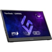 ViewSonic VX1654 draagbare gaming monitor 16"  Zwart, 1x Micro-HDMI, USB-C, sound, 144 Hz