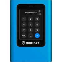 Kingston IronKey Vault Privacy 80 3.84 TB externe SSD Blauw/zwart, IKVP80ES/3840G, USB-C