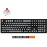 Keychron K10 Max-H1, toetsenbord Zwart, US lay-out, Keychron Super Red, RGB leds, OSA Double-shot PBT, hot swap, USB-C | 2.4 GHz | Bluetooth 5.1