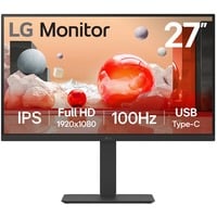 LG 27BA650 27" monitor Zwart, HDMI, DisplayPort, Audio, USB-C