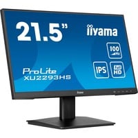 iiyama ProLite XU2293HS-B6 21.5" monitor Zwart (mat), HDMI, DisplayPort, Audio