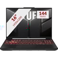 Alternate ASUS TUF Gaming A16 FA607NU-RL111W 16" gaming laptop Zwart/grijs | R5 7535HS | RTX 4050 | 16 GB | 512 GB SSD aanbieding