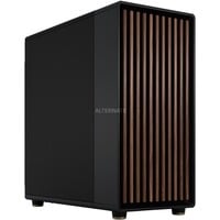 ALTERNATE Workstation Essential Core i5 pc-systeem Zwart/houtkleur | Core i5-14500 | UHD Graphics 770 | 32 GB | 1 TB SSD