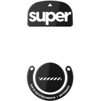 Pulsar Superglide Version 2 Glass Skates for Logitech G Pro X Superlight muis skate Zwart