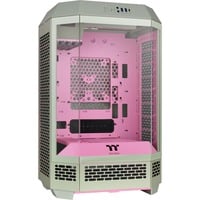 Thermaltake The Tower 300 - Matcha Plum mini tower behuizing Lichtgroen/roze | 3x USB-A | Tempered Glass