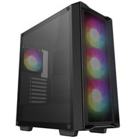 DeepCool CC560 MESH v2 midi tower behuizing Zwart | 2x USB-A | RGB | Window