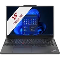 Lenovo ThinkPad E16 Gen 2 (21M50023MH) 16"  laptop Zwart | Ryzen 5 7535HS | Radeon 680M Graphics | 16 GB | 512 GB SSD