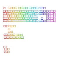 Glorious Aura V3 RGB Keycaps Wit, Pudding-style keycaps, Double Shot PBT, 130 stuks