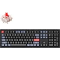 Keychron Q6-M1Z, toetsenbord Zwart, US lay-out, Gateron G Pro Red, RGB leds, Double-shot PBT, hot swap, Knob