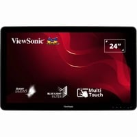 ViewSonic 10-point Touchscreen monitor TD2430 24"  Zwart, 1x HDMI, 1x DisplayPort, VGA, Touch