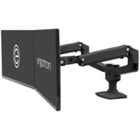 Ergotron LX Dual Side-by-Side monitorarm Zwart