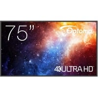 Optoma N3751K 75" 4K Ultra HD Public Display Zwart, 4K, UHD, 3x HDMI, USB-A, USB-C, Wi-Fi