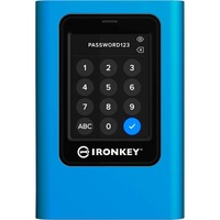 Kingston IronKey Vault Privacy 80 7.68 TB externe SSD Blauw/zwart, IKVP80ES/7680G, USB-C