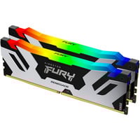 Kingston FURY 48 GB DDR5-8000 (2x 24 GB) Kit werkgeheugen Zilver/zwart, KF580C38RSAK2-48, Renegade RGB, XMP 3.0
