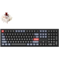 Keychron Q6-M3Z, toetsenbord Zwart, US lay-out, Gateron G Pro Brown, RGB leds, Double-shot PBT, hot swap, Knob