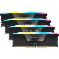 Corsair 128 GB DDR5-5600 Quad-Kit werkgeheugen Zwart, CMH128GX5M4B5600C40, Vengeance RGB, XMP