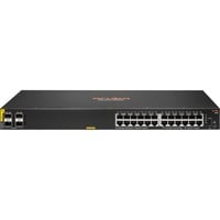 Hewlett Packard Enterprise Aruba CX 6100 24G CL4 PoE 4SFP+ switch Zwart, 370 Watt PoE, 1U