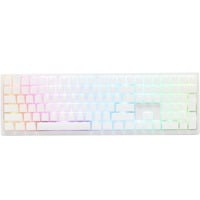 Ducky Zero 6108 Pure White, gaming toetsenbord Wit, US lay-out, Cherry MX2A Brown, RGB leds, Double-shot PBT, hot swap, 2.4GHz | Bluetooth | USB-C