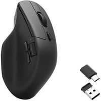 Keychron M6-A1 Wireless Mouse Zwart, 100 - 26000 DPI, USB-C / Bluetooth 5.1 / 2.4 GHz
