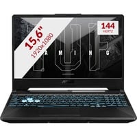 ASUS TUF Gaming A15 FA506NF-HN008W 15.6"  gaming laptop Zwart | Ryzen 5 7535H | RTX 2050 | 16 GB | 512 GB SSD