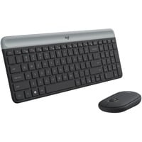 Logitech MK470 Slim Wireless Keyboard and Mouse Combo , desktopset Zwart, Scissor switches, 1000 dpi