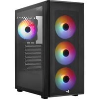 Aerocool Designer v2 midi tower behuizing Zwart | 2x USB-A | RGB | Window