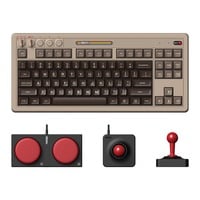 8BitDo Retro Mechanical Keyboard - C64 Edition, gaming toetsenbord beige/zwart, Kailh Box White V2