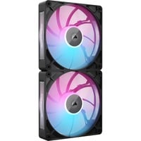 Corsair RX140 MAX RGB case fan Zwart, 2 stuks