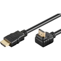 goobay High Speed HDMI-kabel 90° met Ethernet Zwart, 3 meter