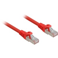 Sharkoon Patchkabel SFTP, RJ-45 met Cat.6a Rood, 1 meter, Halogeenvrij