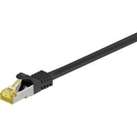 goobay Patchkabel RJ-45 S/FTP met Cat.7 Zwart, 1 meter