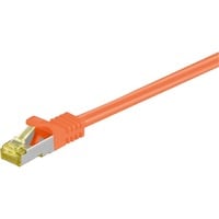 goobay Patchkabel RJ-45 S/FTP met Cat.7 Oranje, 15 meter, Halogeenvrij, 500 MHz